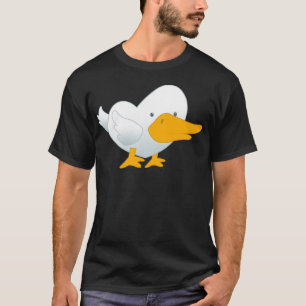T-shirts Pato dos corações dos desenhos animados