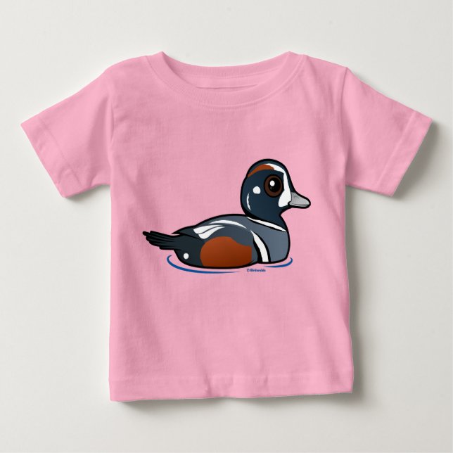 T-shirts Pato Harlequin Birdorable (Frente)