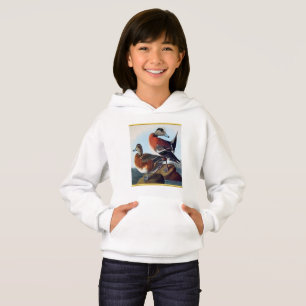 T-shirts Patos de Widgeon Americano em uma rocha