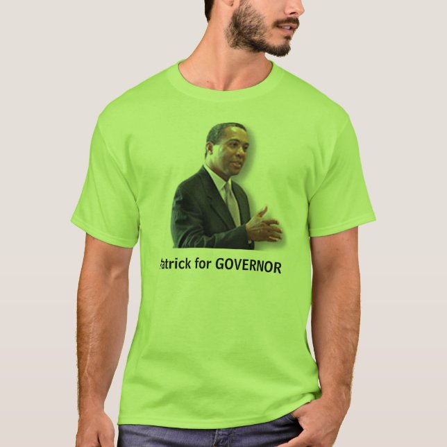 T-shirts Patrick para o GOVERNADOR (Frente)