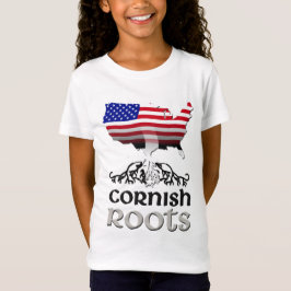 T-shirts Patrimônio da Bandeira da Cornualha Americana