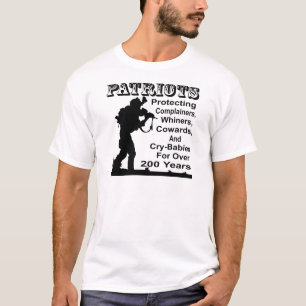 T-shirts Patriotas que protegem Complainers, Whiners,