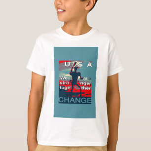 T-shirts Patriotic USA Hope Graphic Art Impressão Design