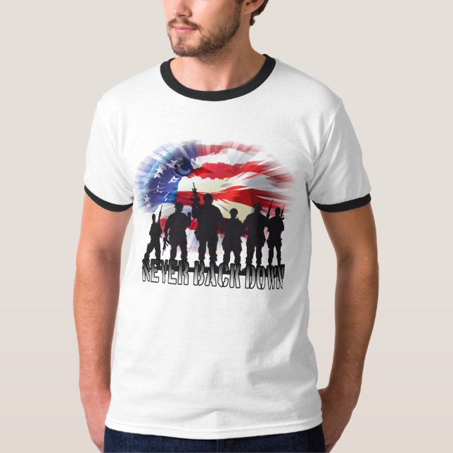T-shirts Patriótico Nunca se Rende (Frente)
