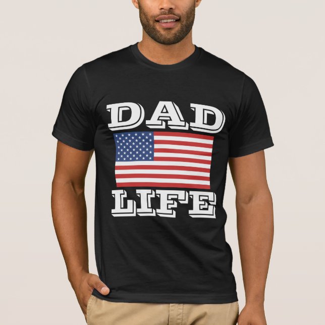 T-SHIRTS PATRIÓTICOS DE VIDA DO pai (Frente)