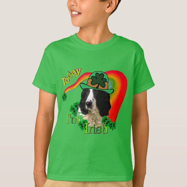 T-shirts Pattys de Rua Inglês Springer Spaniel (Frente)