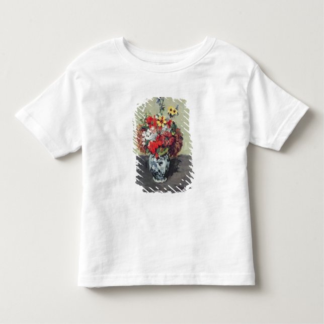 T-shirts Paul Cezanne | floresce em um vaso de Delft, (Frente)