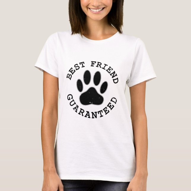 T-shirts Paw Cachorro Mais Amigo Garantido (Frente)