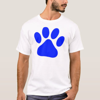 T-shirts Pawprint azul
