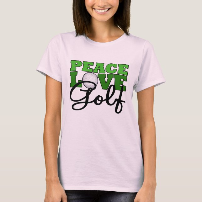 T-shirts Paz, Amor e Golfe (Frente)