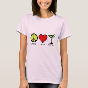 T-shirts Paz, amor & Martini - T longo da Capa