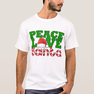 T-shirts Paz, amor & papai noel
