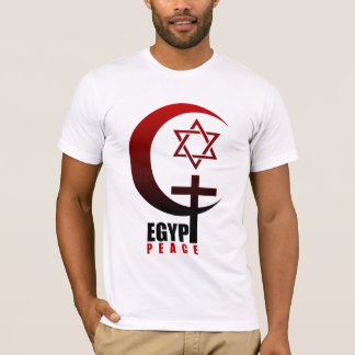 T-SHIRTS PAZ CRISTÃ MUÇULMANA DE EGIPTO DO JUDEU