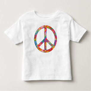 T-shirts Paz de flower power