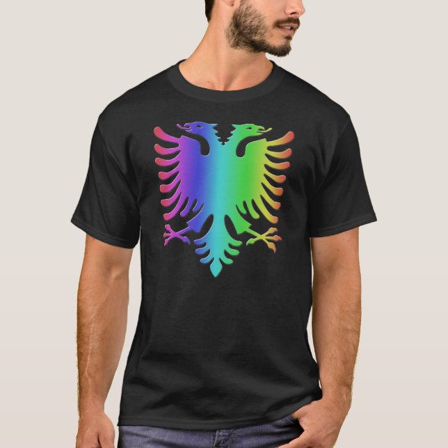 T-shirts Paz Eagle de Albânia (Frente)