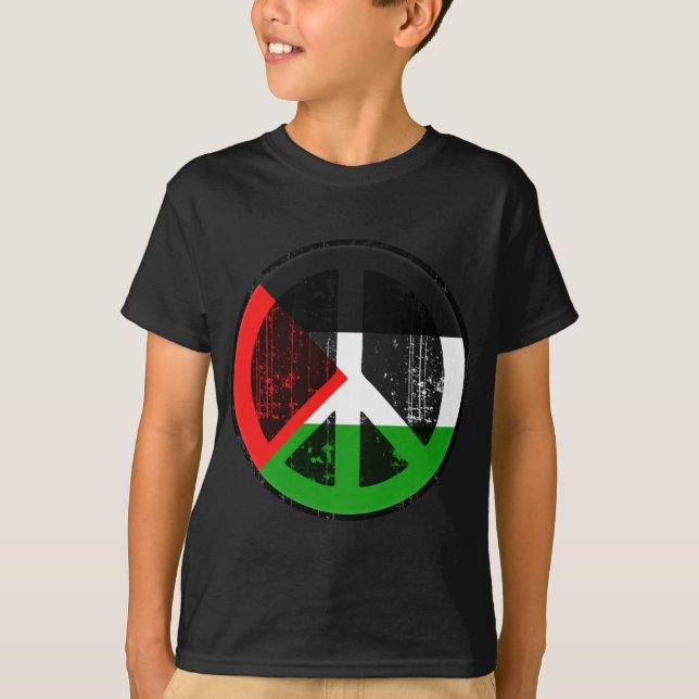 T-shirts Paz em Palestina (Frente)