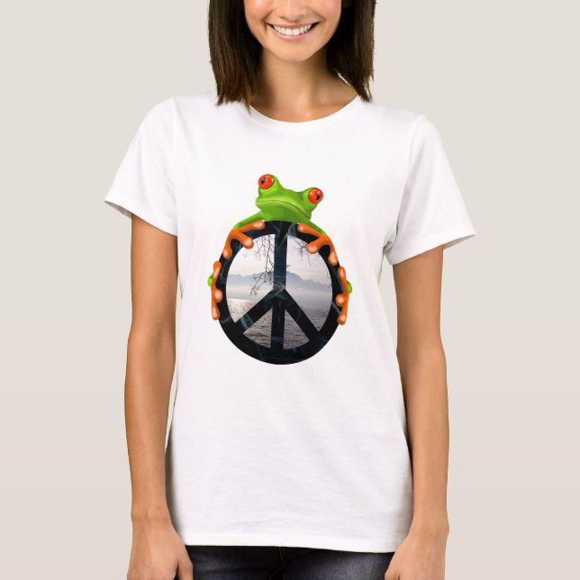 T-shirts paz frog1 (Frente)