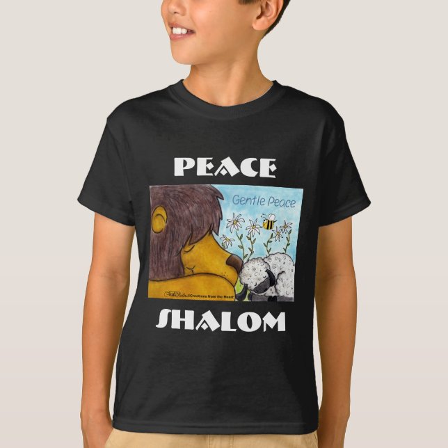 T-shirts Paz Gentil de Leão e Lamb (Frente)