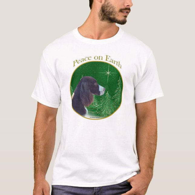 T-shirts Paz Inglês Springer Spaniel (fígado) (Frente)