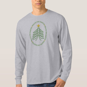 T-shirts Paz na Terra Árvore de Férias Modernas e Cotação