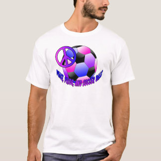 T-shirts Paz, orgulho, e bolas de futebol