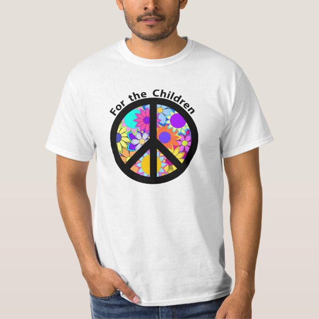 T-shirts Paz para as Crianças (Frente)