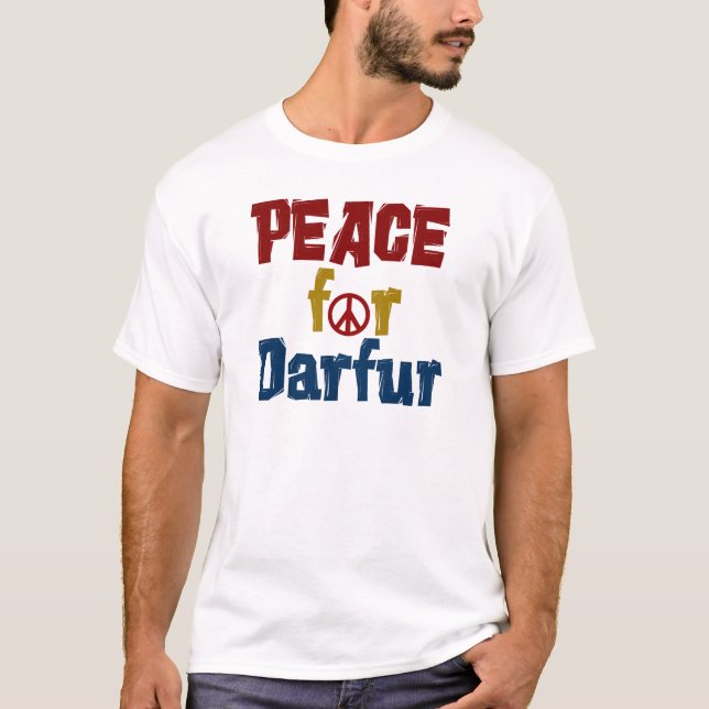 T-shirts Paz para Darfur 5 (Frente)
