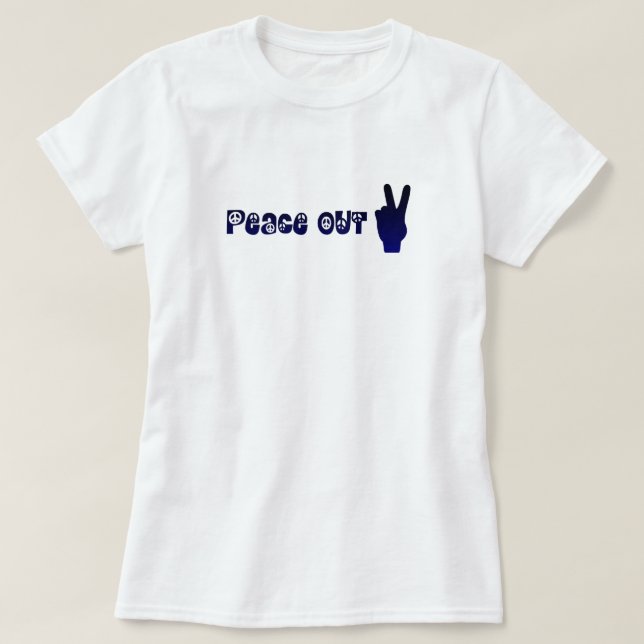 T-shirts Paz Vintage (Frente do Design)