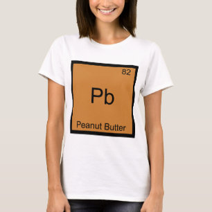 T-shirts Pb - Elemento Engraçado Da Manteiga De Amendoim Q