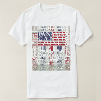 T-shirts PCZ - Locais da Zona do Canal do Panamá com Cores