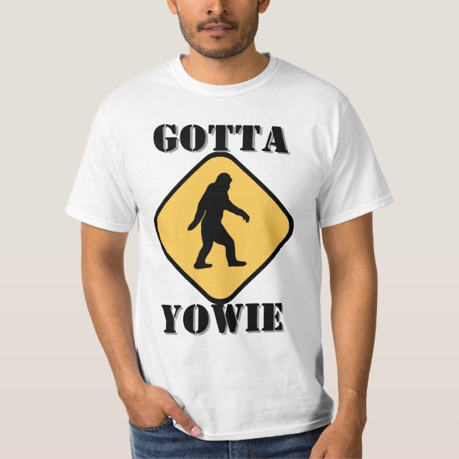 T-shirts Pé-grande australiano Yowie (Frente)