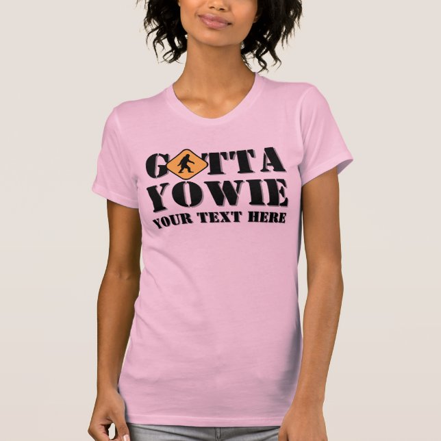 T-shirts Pé-grande australiano Yowie (Frente)