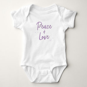 T-shirts PEACE-and-Love-Purple