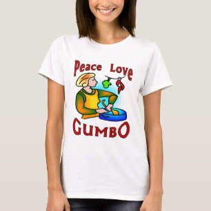 T-shirts Peace Love Gumbo