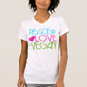T-shirts . Peace.Love.Vegan.