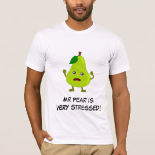 T-shirts Pear: Gangue de Fruta Ruim com Slogan Personalizáv