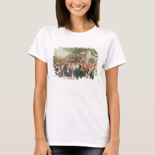 T-shirts Peasant Wedding in Lower Austria (oil on canvas)