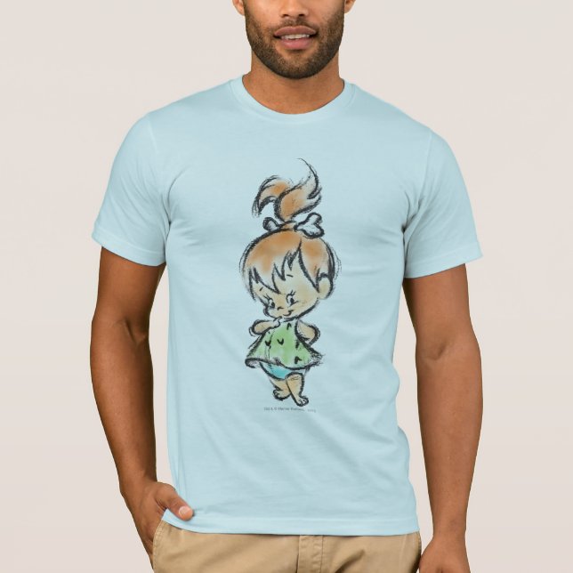 T-shirts PEBBLES™ - desenho desenhado à mão (Frente)