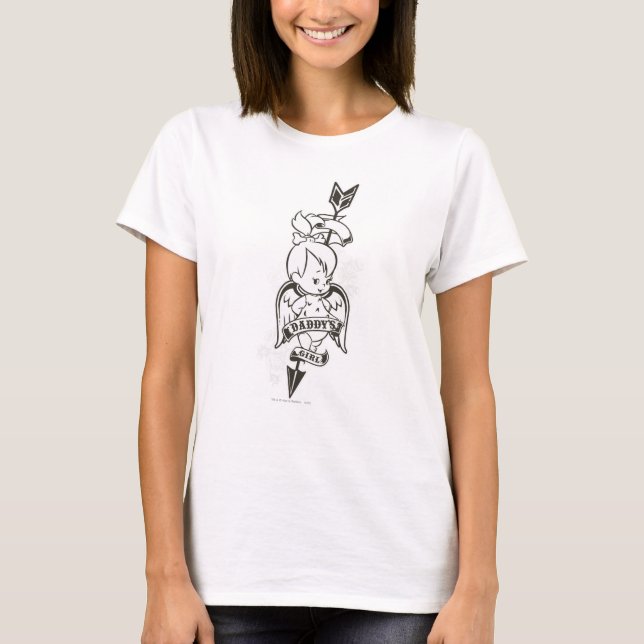 T-shirts PEBBLES™ Pai Girl B&W (Frente)