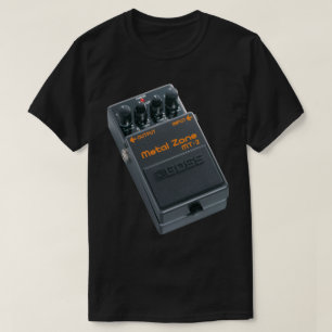 T-SHIRTS PEDAL DA GUITARRA DA ZONA DO METAL