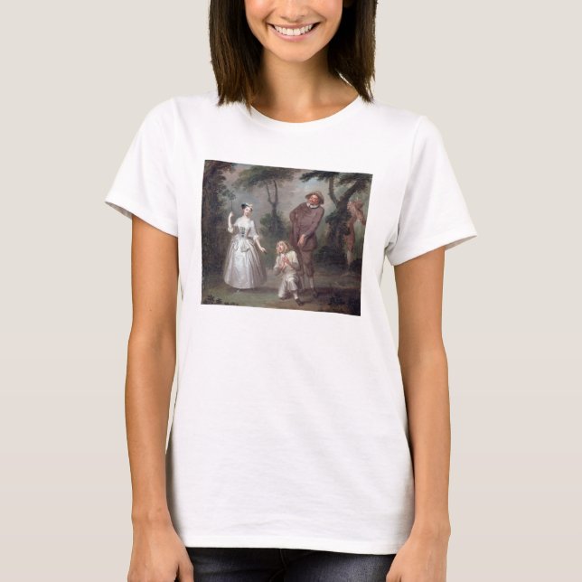 T-shirts Peg Woffington como Rosalind com Celia e Touchsto (Frente)