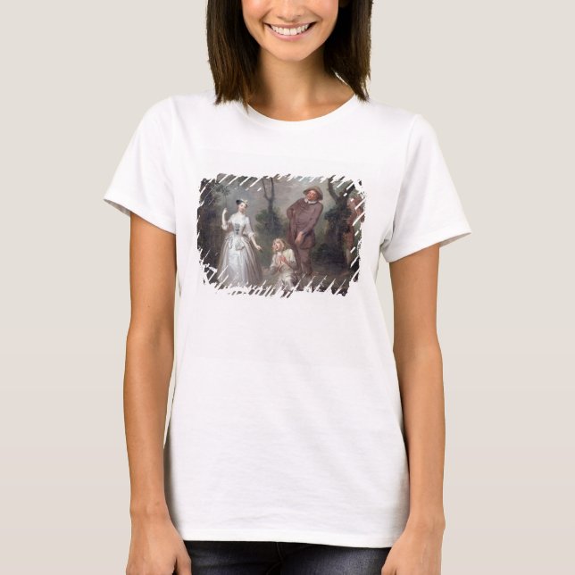 T-shirts Peg Woffington como Rosalind com Celia e Touchsto (Frente)