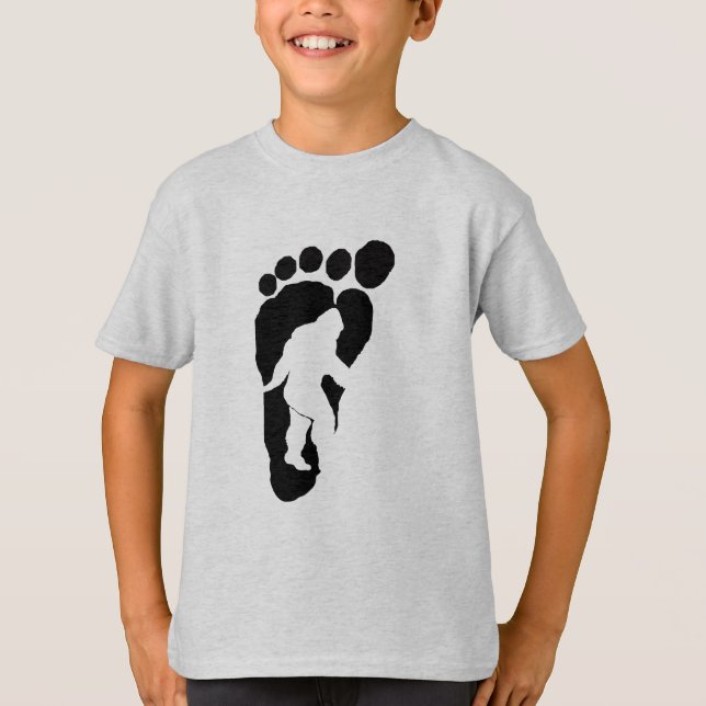 T-shirts Pegada de Bigfoot (Frente)