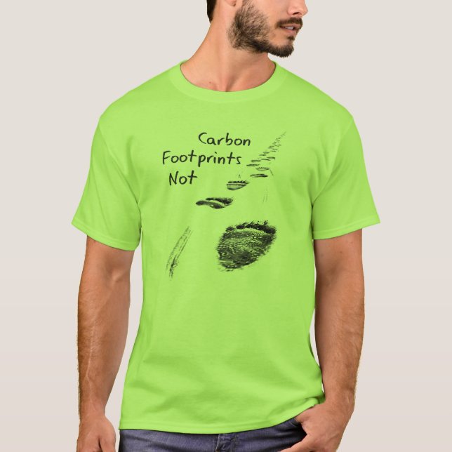 T-shirts Pegada do carbono do urso polar do tshirt das (Frente)