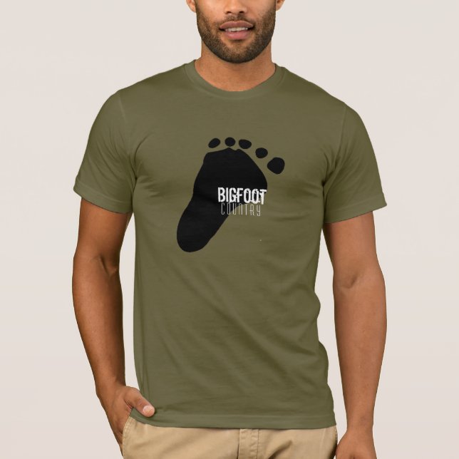 T-shirts Pegada do País Bigfoot (Frente)
