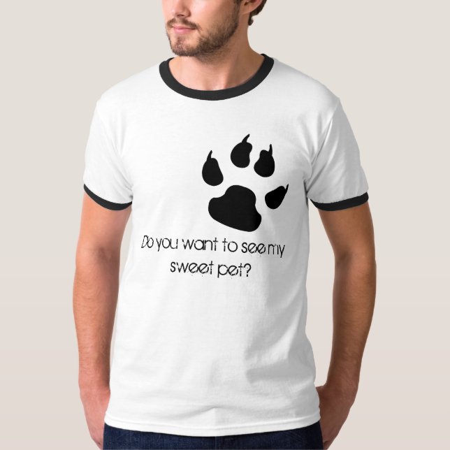 T-shirts Pegada felino (Frente)