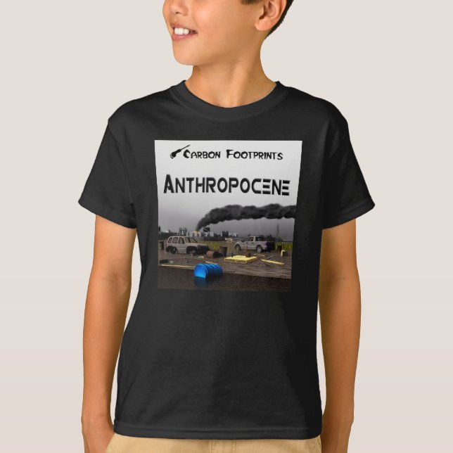 T-shirts Pegadas de carbono - Antropoceno (Frente)