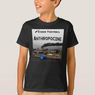 T-shirts Pegadas de carbono - Antropoceno
