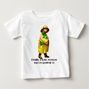 T-shirts Pegou Um Monstro Pequeno