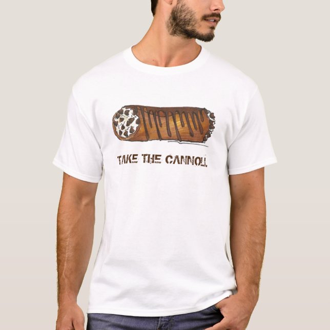 T-shirts Pegue a pastelaria italiana Cannoli Pastery Chef F (Frente)